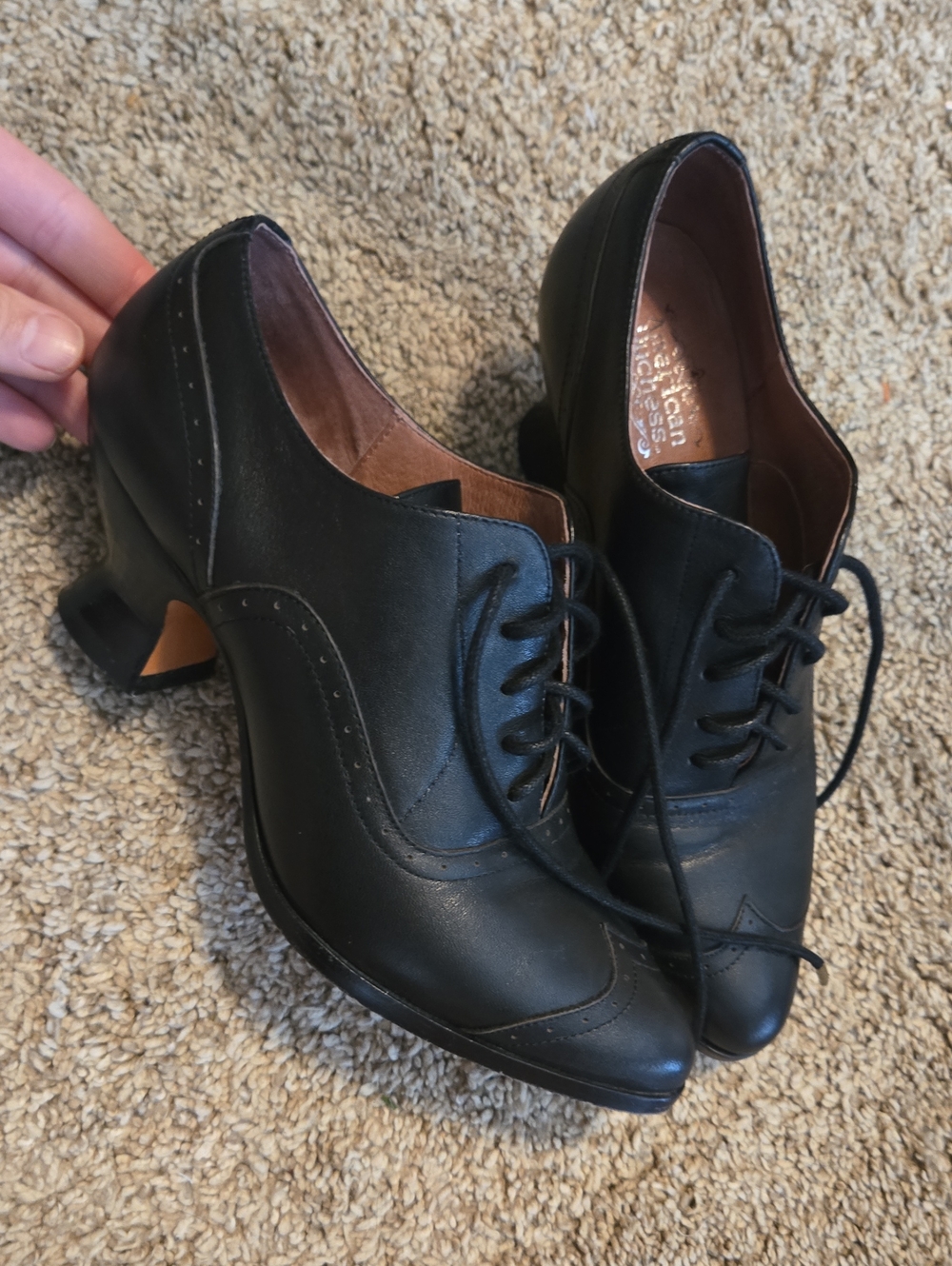 American Duchess Oxford Lace Up Pumps